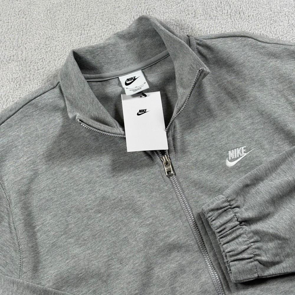 Nike Mens Sportswear Full Zip Jacket Gray FQ3426-063 Medium NEW